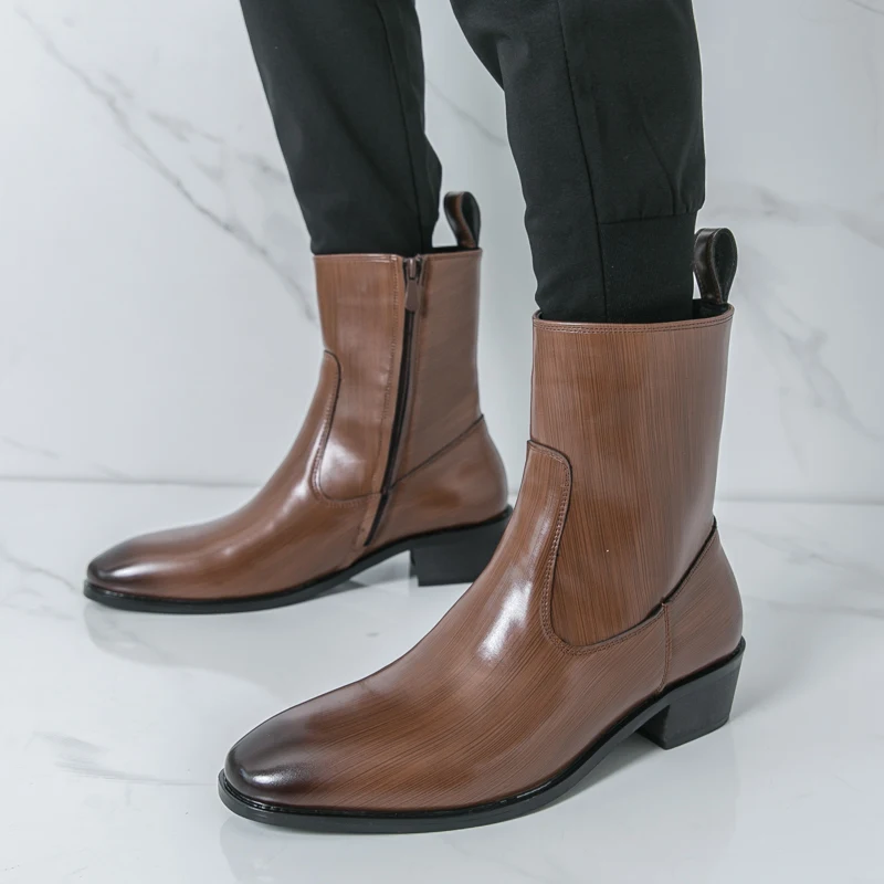 Men'S Shoes Business Casual - Clássico confortável botas de tornozelo botas