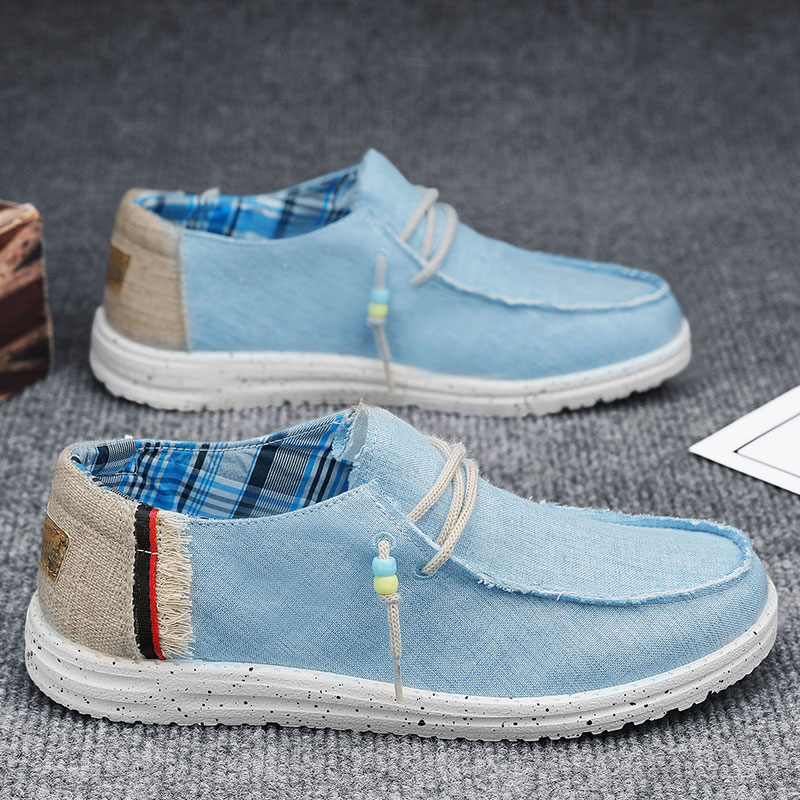 Men'S Shoes Navy Blue - Primavera verão azul masculino casual sapatos