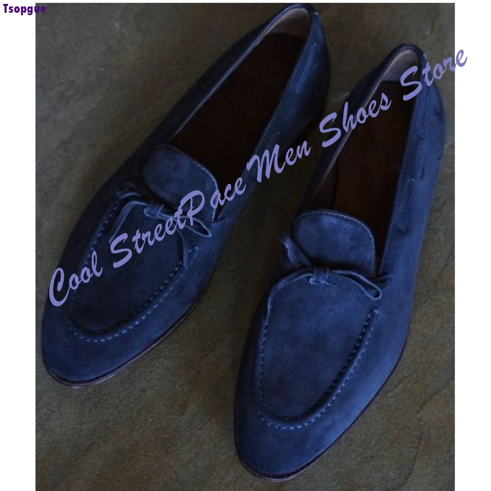 Men'S Shoes Navy Blue - Mocassins Casuais de Negócios para Homens,