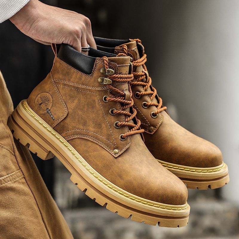 Men'S Shoes For Work - Moda masculina botas primavera confortável plataforma