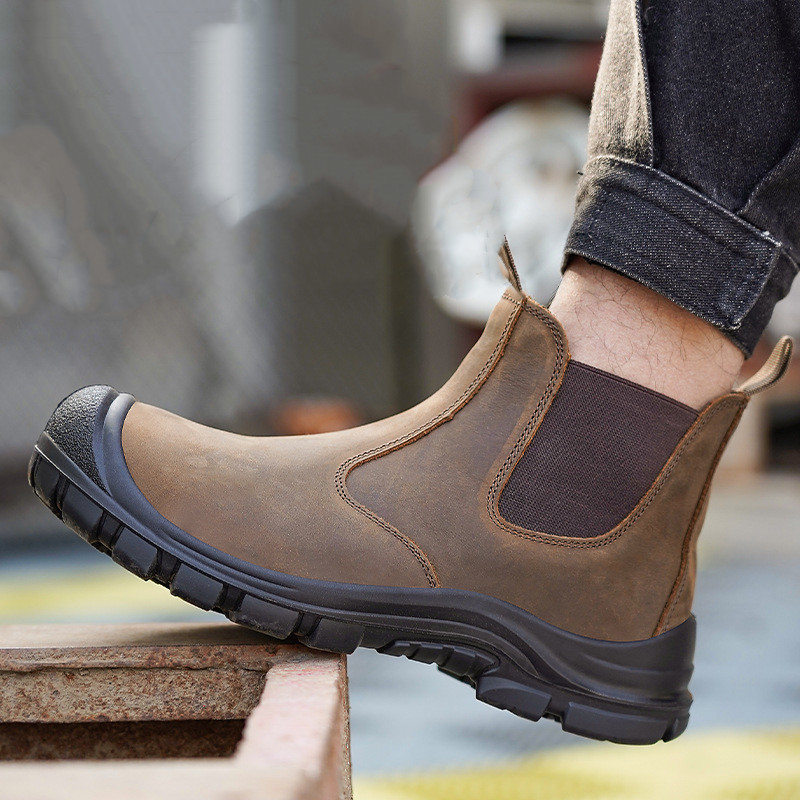Men'S Shoes For Work - Tamanho grande moda masculina aço toe