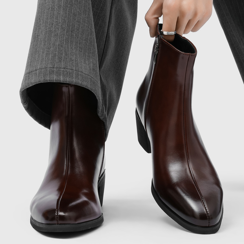 Men'S Shoes Zipper - Botas Masculinas Simples e Elegantes de