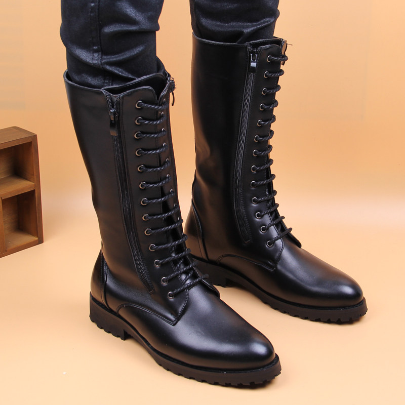 Men'S Shoes Zipper - Botas masculinas de luxo, moda outono/inverno,
