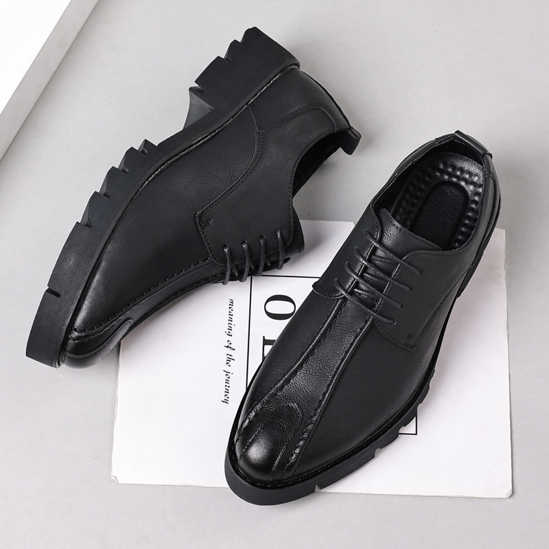 Men'S Shoes Business Casual - Sapatos masculinos de couro com aumento