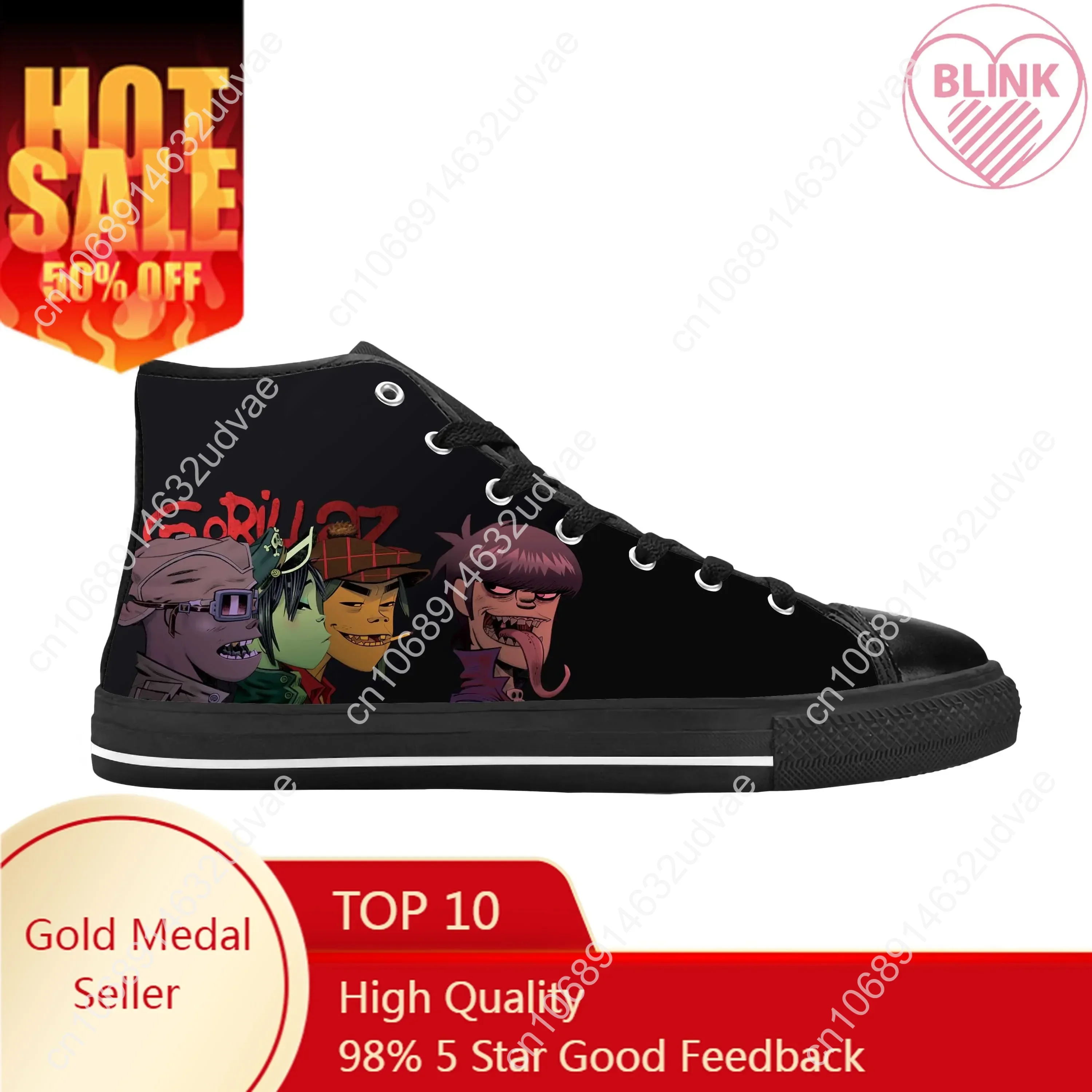 Men Shoes Uk - Gorillaz, banda de rock britânica, hip-hop,