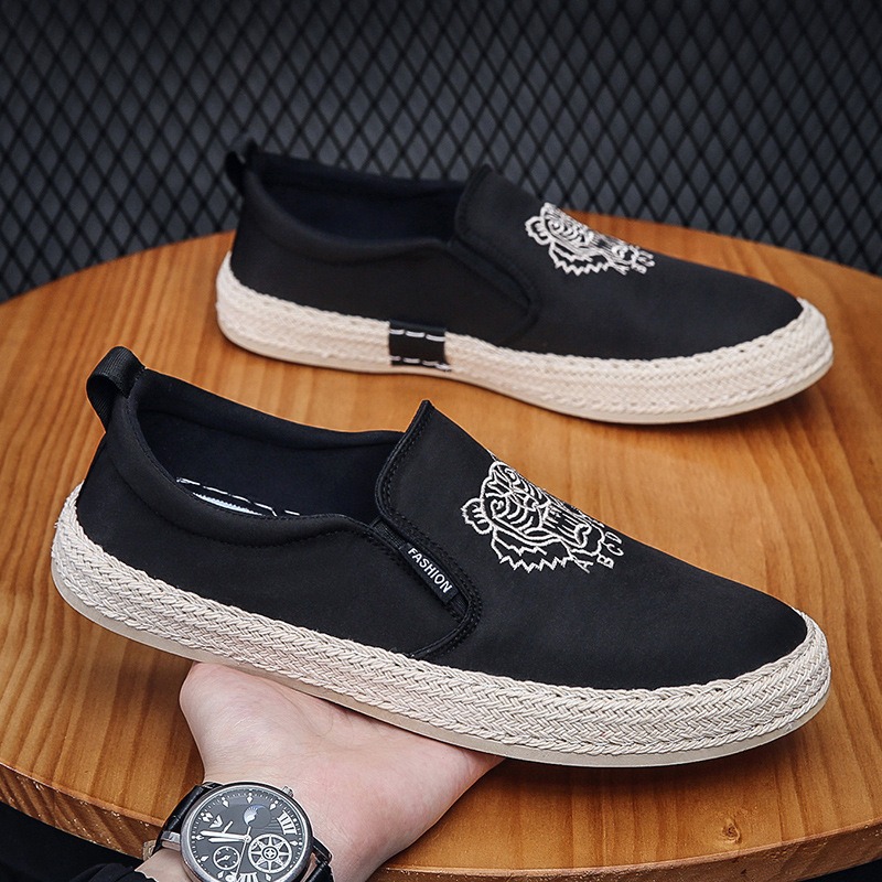 Preto sapatos respiráveis para - Men Shoes Loafers avaliação e preço