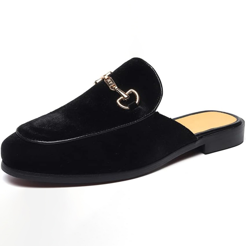 Sapatos mules para homens novo - Men'S Shoes Navy Blue avaliação e preço