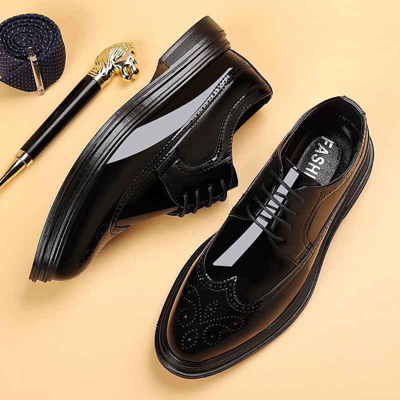 Sapatos masculinos de couro en - Men'S Shoes Brogues avaliação e preço