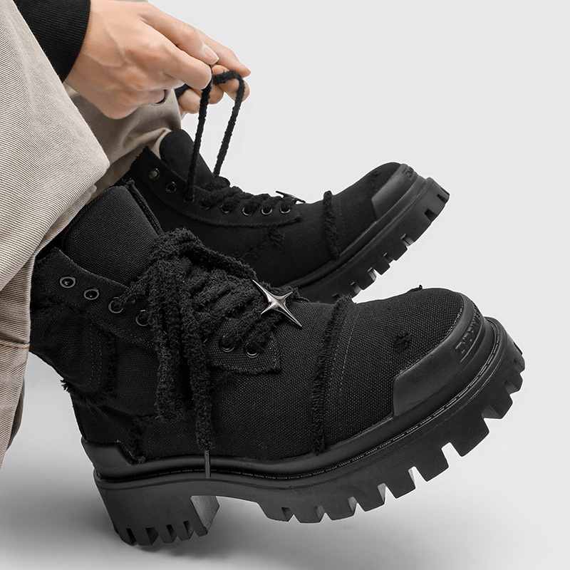 Botas de Plataforma Masculinas - Men'S Shoes For Work avaliação e preço
