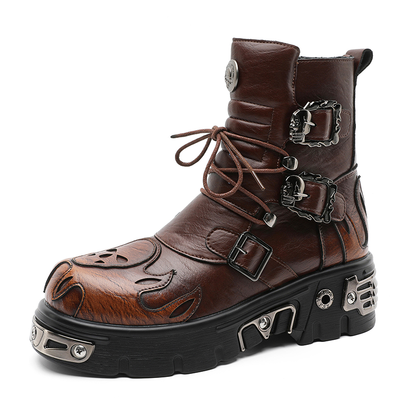 Botas de Motocicleta Masculina - Men'S Shoes With Height Increase avaliação e preço