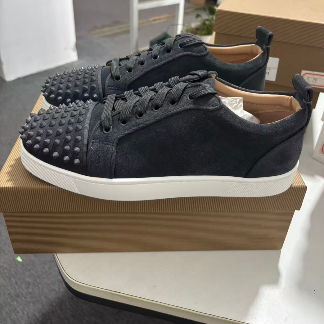 Tênis de Couro Flanelado Cinza - Men Shoes Red avaliação e preço