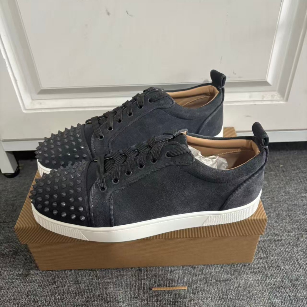 Tênis de Couro Flanelado Cinza - Men Shoes Red avaliação e preço