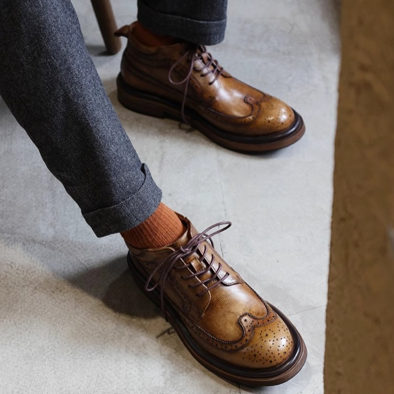Britânico brogue esculpido alt - Men'S Shoes Brogues avaliação e preço