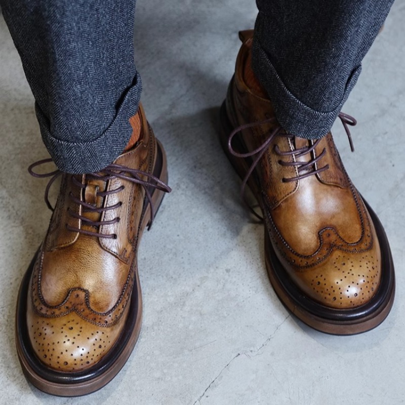 Britânico brogue esculpido alt - Men'S Shoes Brogues avaliação e preço