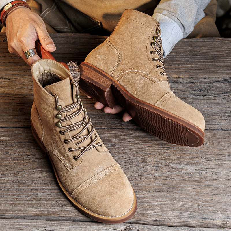 Botas Masculinas Vintage de Co - Men Shoes Red avaliação e preço