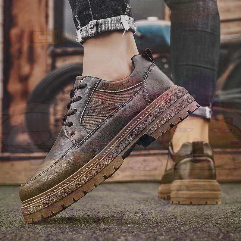 Escuro natural couro moda form - Men Shoes Uk avaliação e preço
