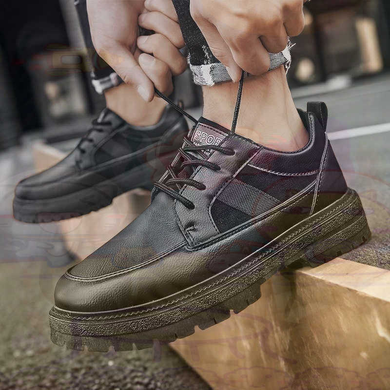 Escuro natural couro moda form - Men Shoes Uk avaliação e preço