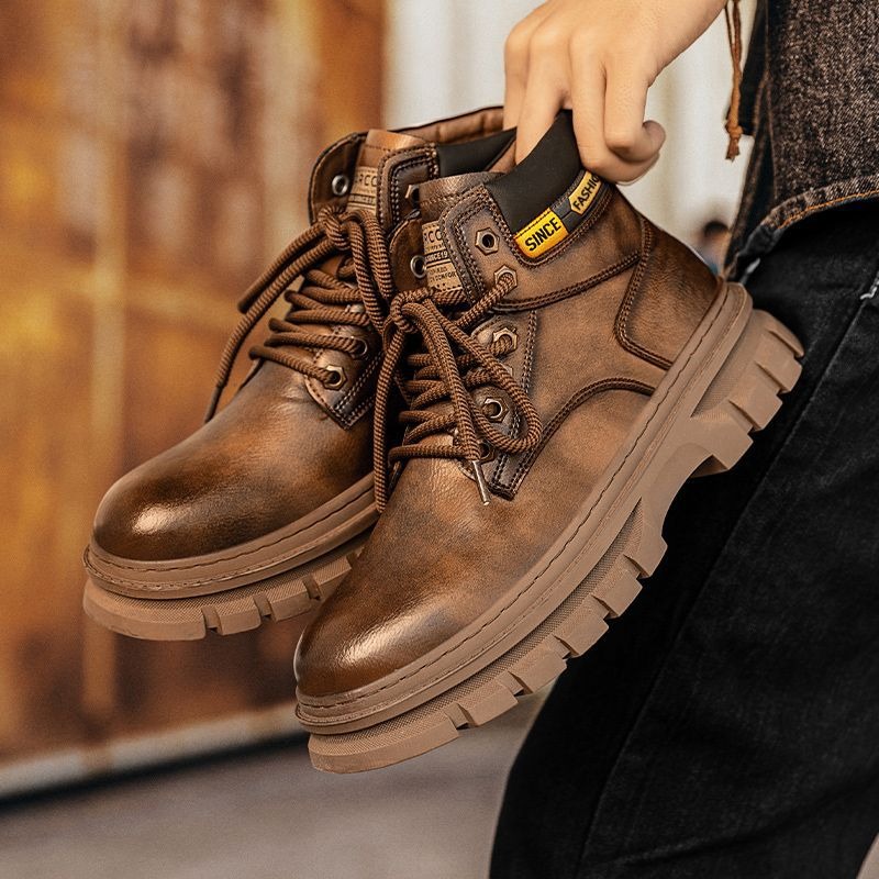 Botas de tornozelo de platafor - Men'S Shoes For Work avaliação e preço