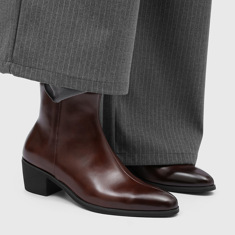 Botas Masculinas Simples e Ele - Men'S Shoes Zipper avaliação e preço