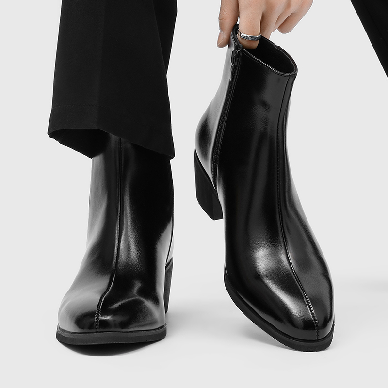 Botas Masculinas Simples e Ele - Men'S Shoes Zipper avaliação e preço