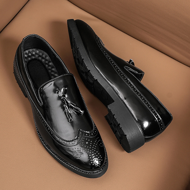 Homens de couro de patente esc - Men'S Shoes Brogues avaliação e preço