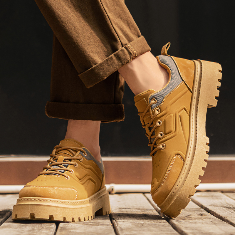 2025 Botas de trabalho masculi - Men Shoes Yellow avaliação e preço