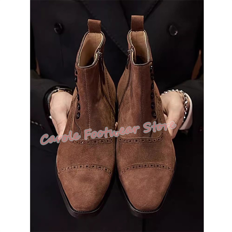 Estilo britânico escultura cou - Men'S Shoes Brogues avaliação e preço