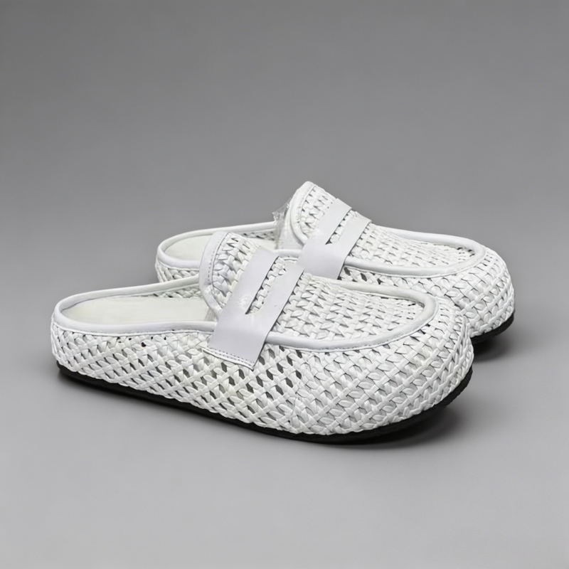 Mules Masculinos de Luxo com T - Men Shoes Loafers avaliação e preço