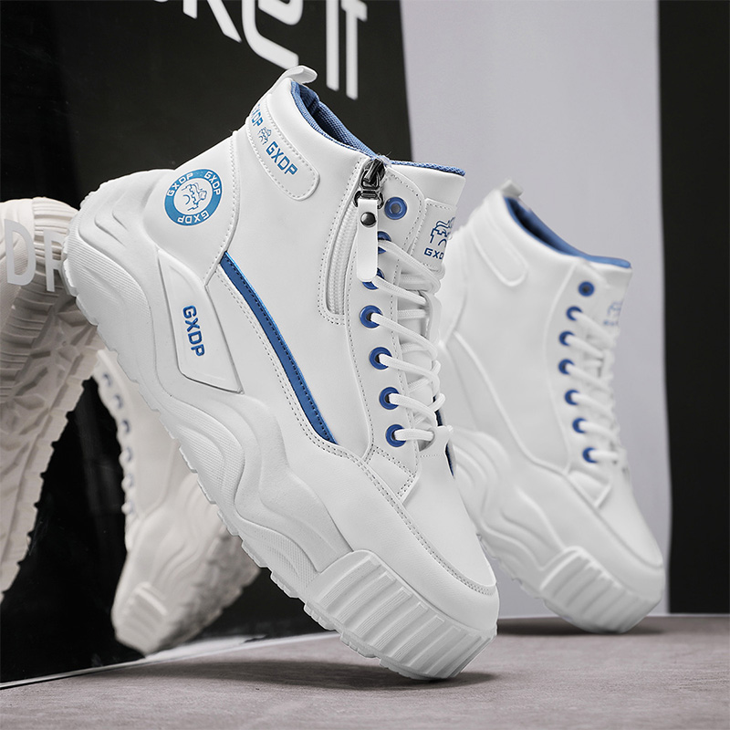 Tênis Masculinos de Cano Alto  - Men'S Shoes With Height Increase avaliação e preço
