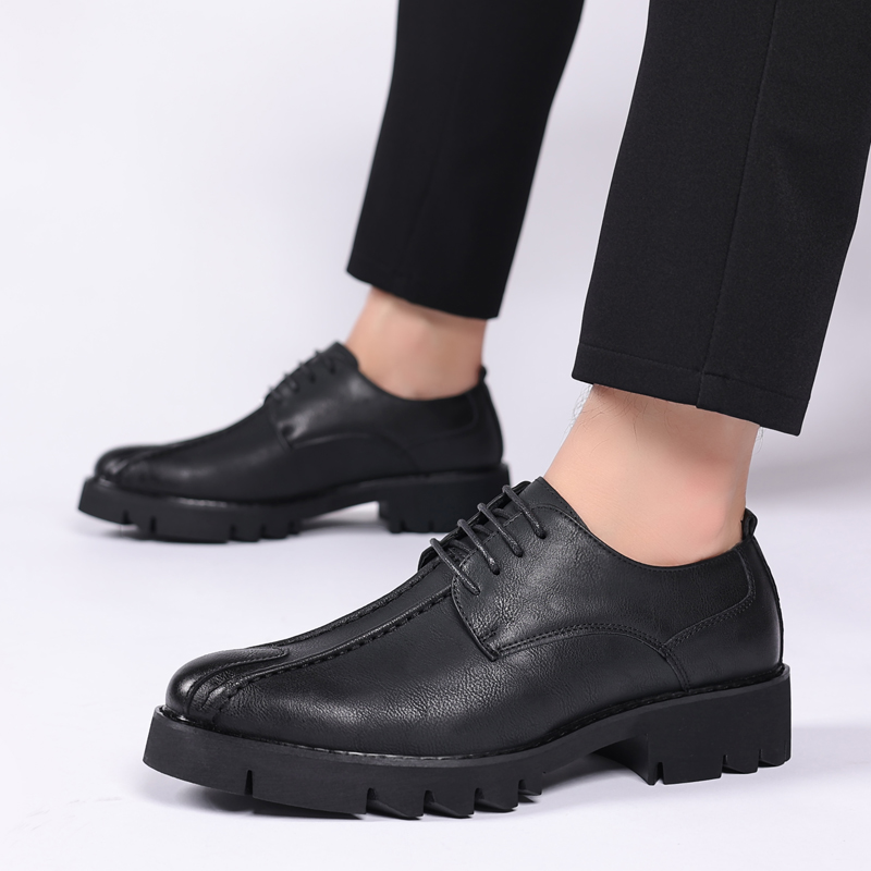Sapatos masculinos de couro co - Men'S Shoes Business Casual avaliação e preço