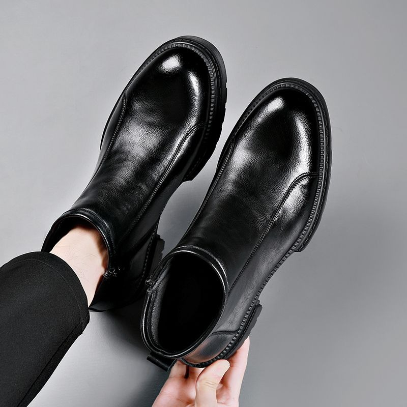 Novas Botas Masculinas de Cour - Men'S Shoes Zipper avaliação e preço