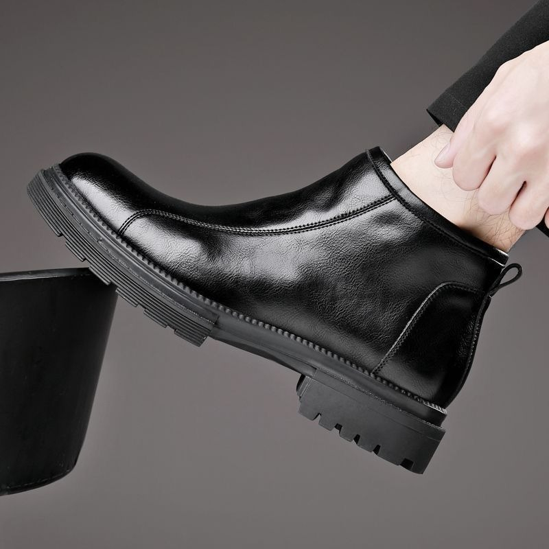 Novas Botas Masculinas de Cour - Men'S Shoes Zipper avaliação e preço