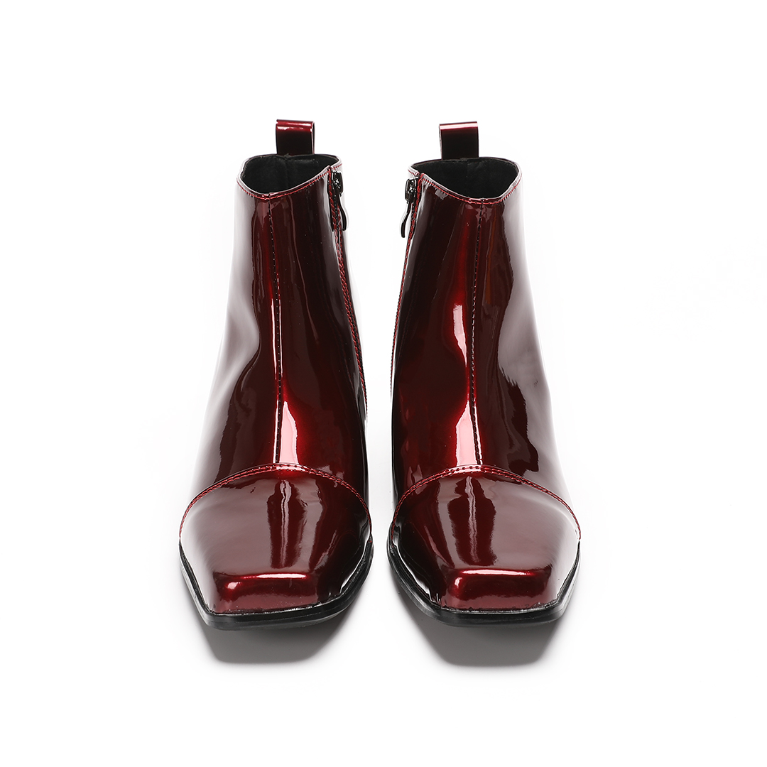 Botas de cano curto masculinas - Men Shoes Red avaliação e preço