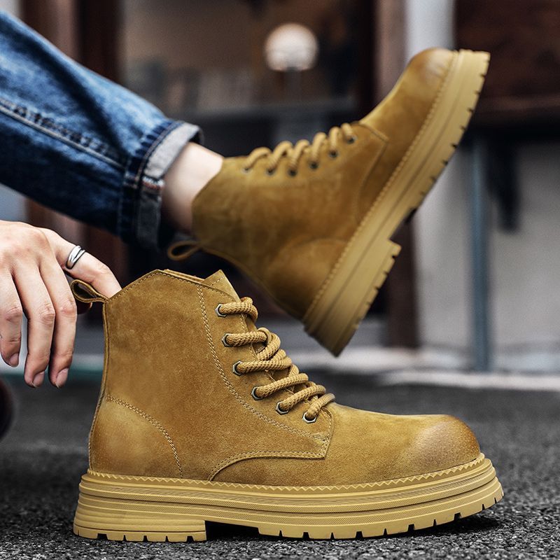 Botas de cano alto masculinas  - Men'S Shoes For Work avaliação e preço