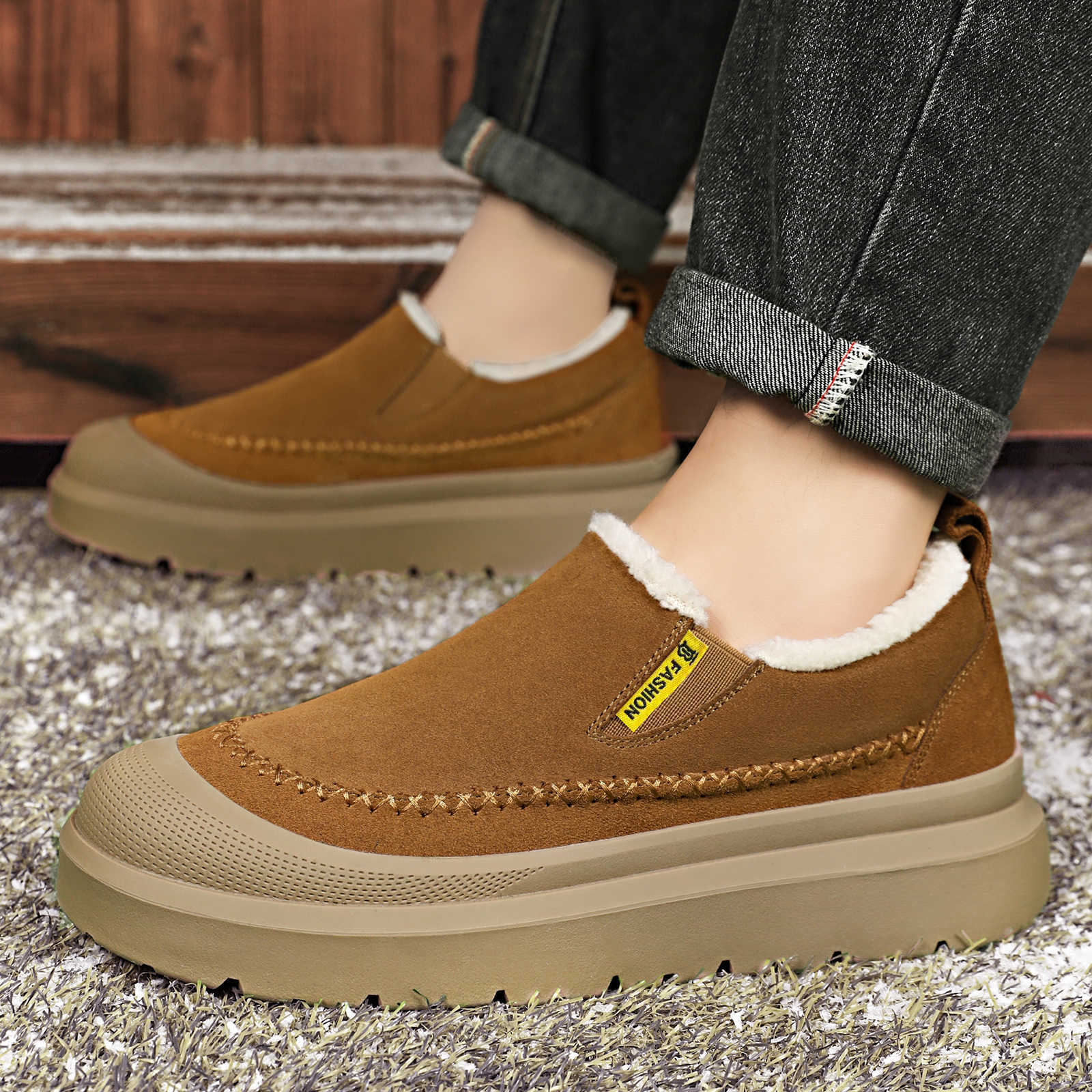 Botas de Inverno Masculinas de - Men'S Shoes With Height Increase avaliação e preço