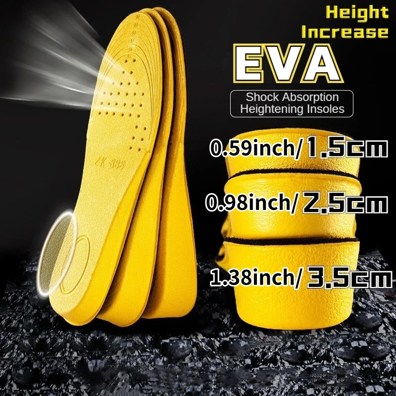 1 par 1.5-3.5cm palmilhas de a - Men Shoes Yellow avaliação e preço
