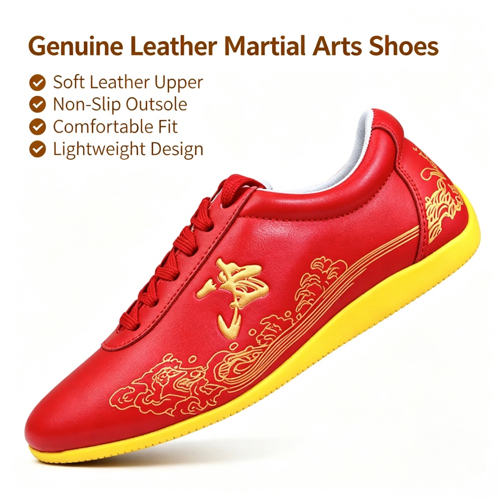 Tênis de Kung Fu em Couro Genu - Men Shoes Yellow avaliação e preço