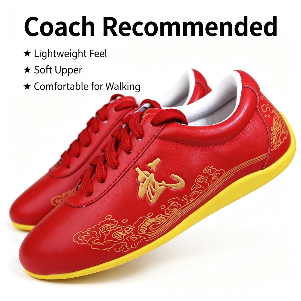 Tênis de Kung Fu em Couro Genu - Men Shoes Yellow avaliação e preço