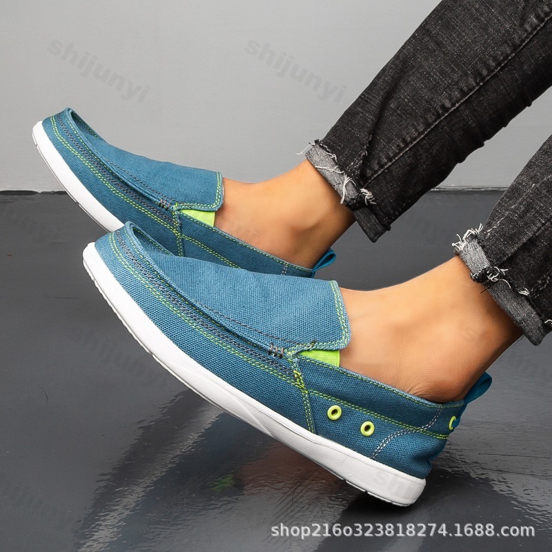 Outono masculino lona sapatos  - Men Shoes Loafers avaliação e preço