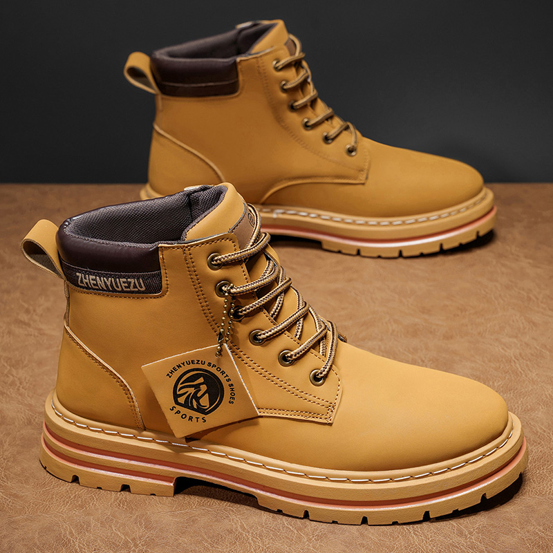 Botas Curtas Retro de Outono e - Men'S Shoes With Height Increase avaliação e preço